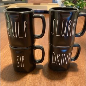 Rae Dunn Espresso Cups (4)